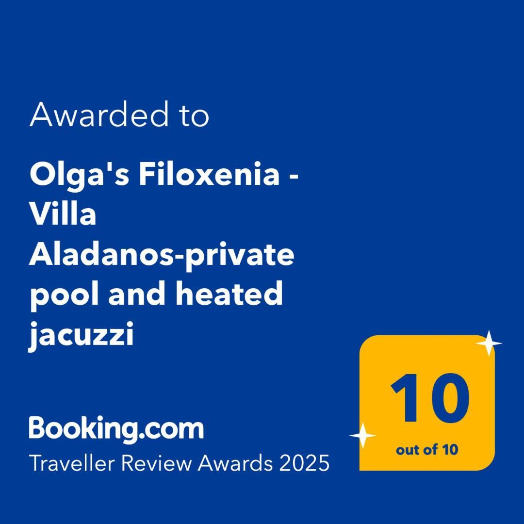 Olga'S Filoxenia - Villa Aladanos-Private Pool And Heated Jacuzzi Makhairoi ภายนอก รูปภาพ