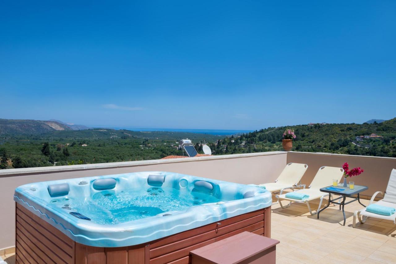 Olga'S Filoxenia - Villa Aladanos-Private Pool And Heated Jacuzzi Makhairoi ภายนอก รูปภาพ